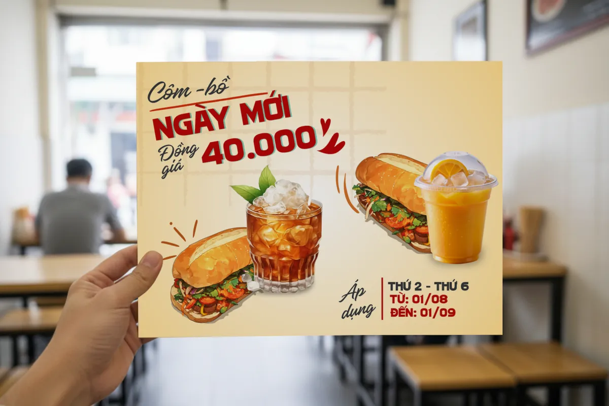 Kinh nghiệm đặt in menu cho hàng quán: đẹp, bền, đúng nhu cầu, tiết kiệm chi phí